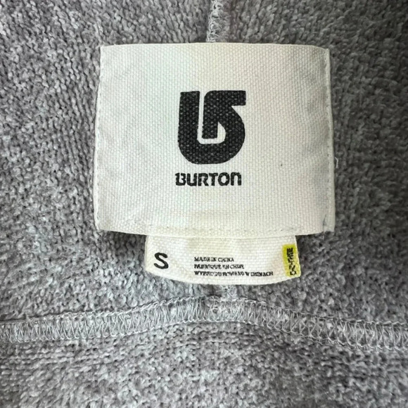 Burton Grey  Zip Up Snowboarding Ski Sweater Jacket Size S - Picture 6 of 8